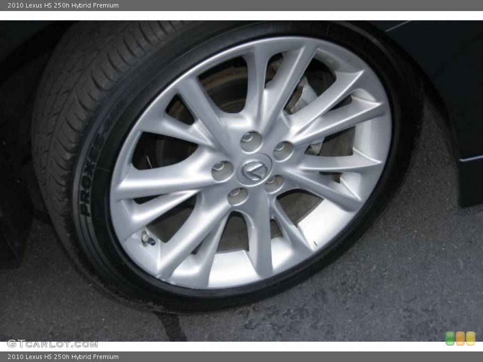 2010 Lexus HS 250h Hybrid Premium Wheel and Tire Photo #42025002