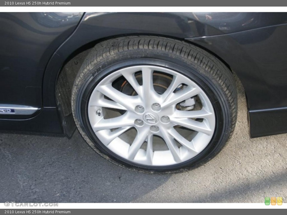 2010 Lexus HS 250h Hybrid Premium Wheel and Tire Photo #42025034