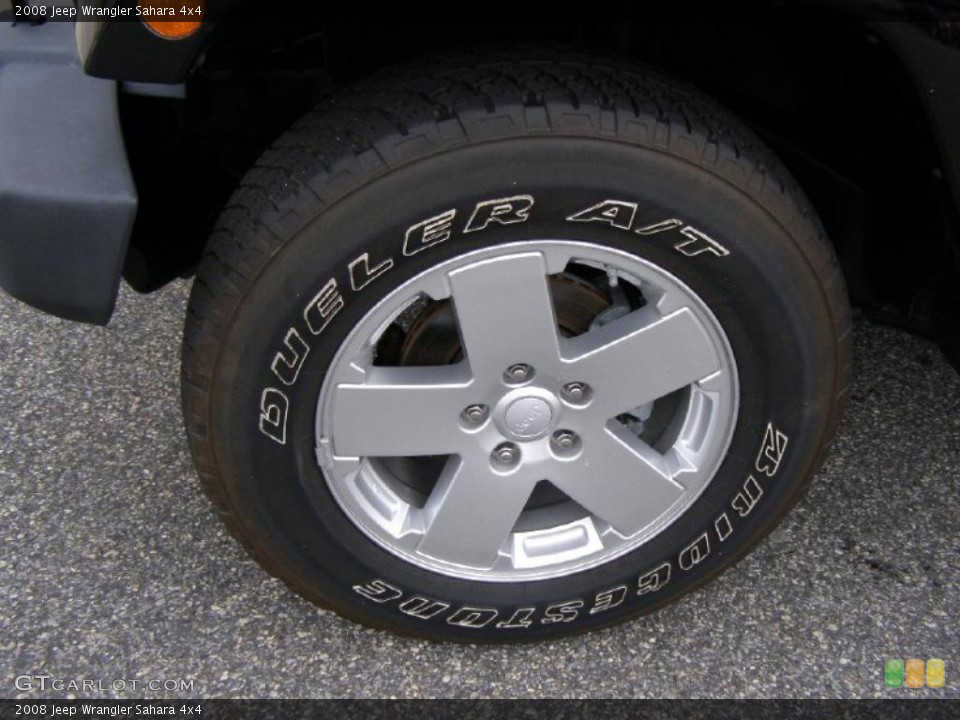2008 Jeep Wrangler Sahara 4x4 Wheel and Tire Photo #42068303