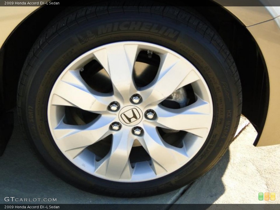 2009 Honda Accord EX-L Sedan Wheel and Tire Photo #42080483