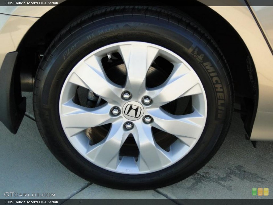 2009 Honda Accord EX-L Sedan Wheel and Tire Photo #42080499
