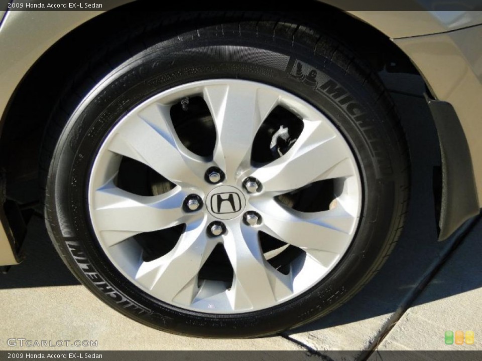 2009 Honda Accord EX-L Sedan Wheel and Tire Photo #42080515