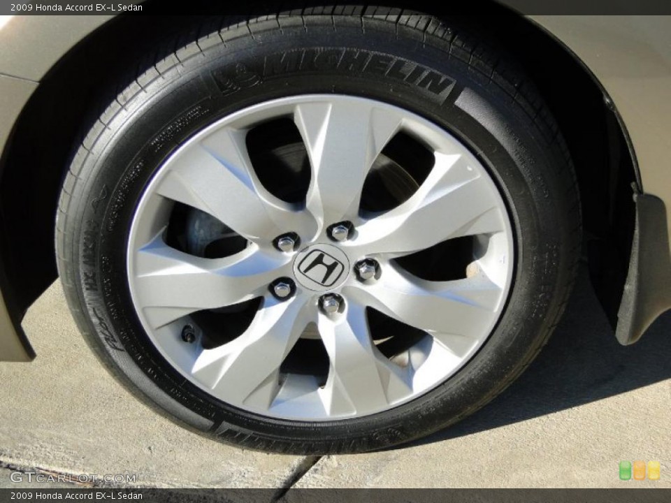 2009 Honda Accord EX-L Sedan Wheel and Tire Photo #42080531