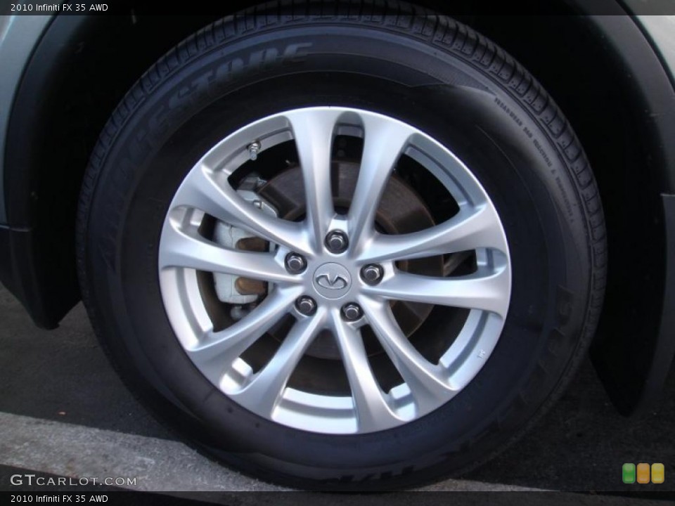 2010 Infiniti FX 35 AWD Wheel and Tire Photo #42082843
