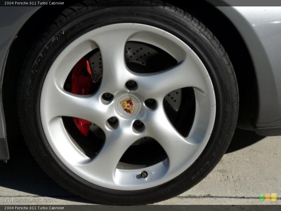 2004 Porsche 911 Turbo Cabriolet Wheel and Tire Photo #42104325