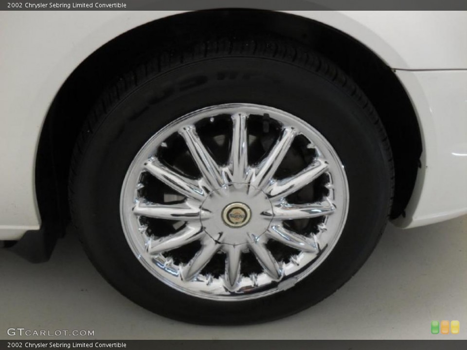 2002 Chrysler Sebring Limited Convertible Wheel and Tire Photo #42109865