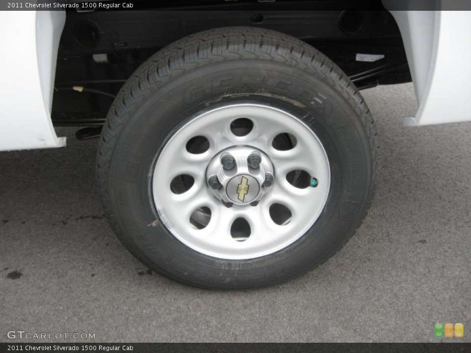 2011 Chevrolet Silverado 1500 Regular Cab Wheel and Tire Photo #42122482