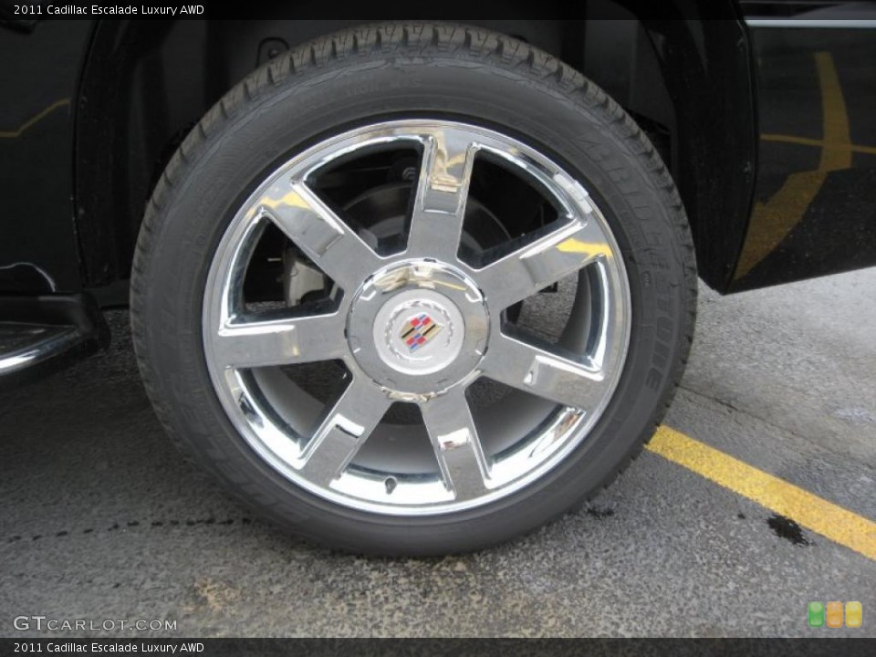 2011 Cadillac Escalade Luxury AWD Wheel and Tire Photo #42125110