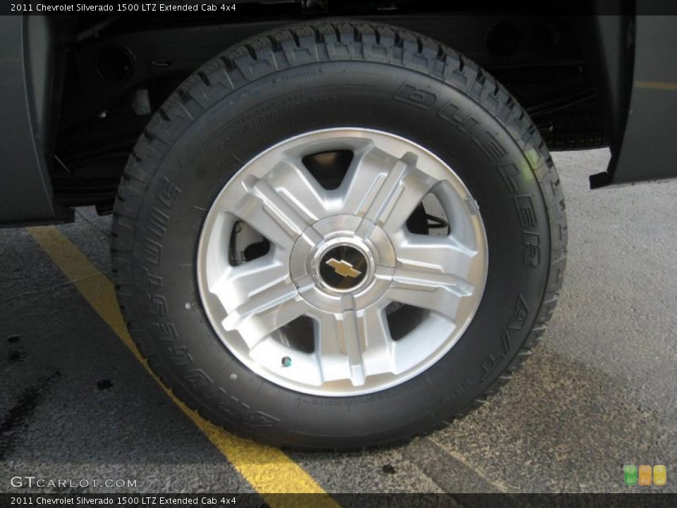2011 Chevrolet Silverado 1500 LTZ Extended Cab 4x4 Wheel and Tire Photo #42125502