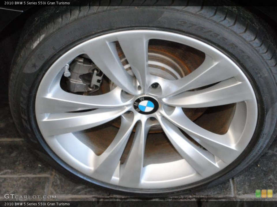 2010 BMW 5 Series 550i Gran Turismo Wheel and Tire Photo #42131923