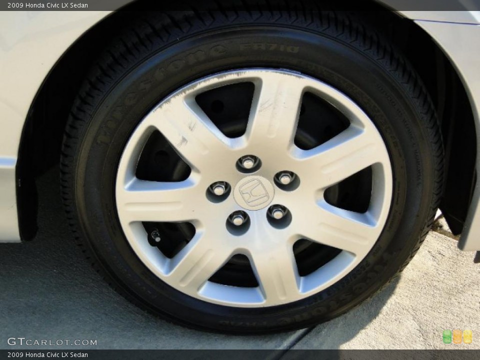 2009 Honda Civic LX Sedan Wheel and Tire Photo #42141852