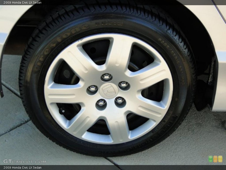 2009 Honda Civic LX Sedan Wheel and Tire Photo #42141868