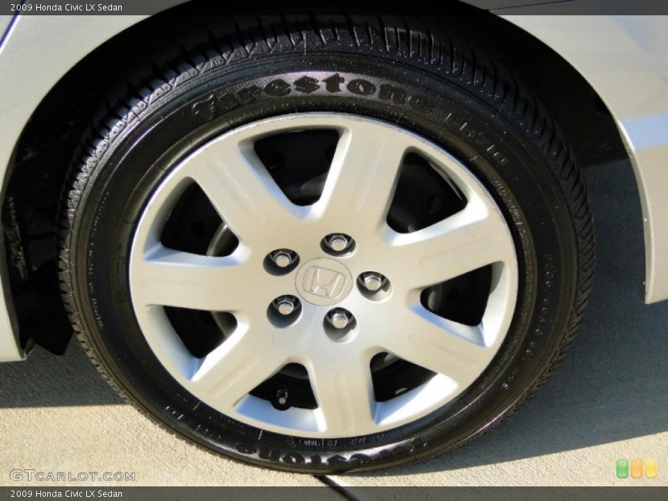 2009 Honda Civic LX Sedan Wheel and Tire Photo #42141884