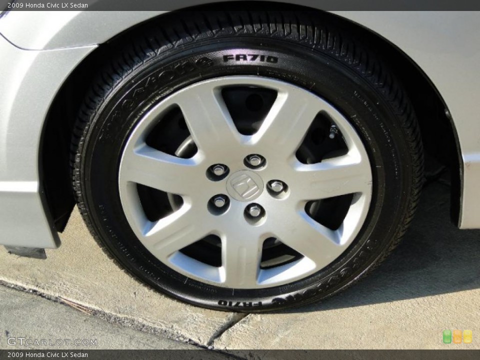 2009 Honda Civic LX Sedan Wheel and Tire Photo #42141900