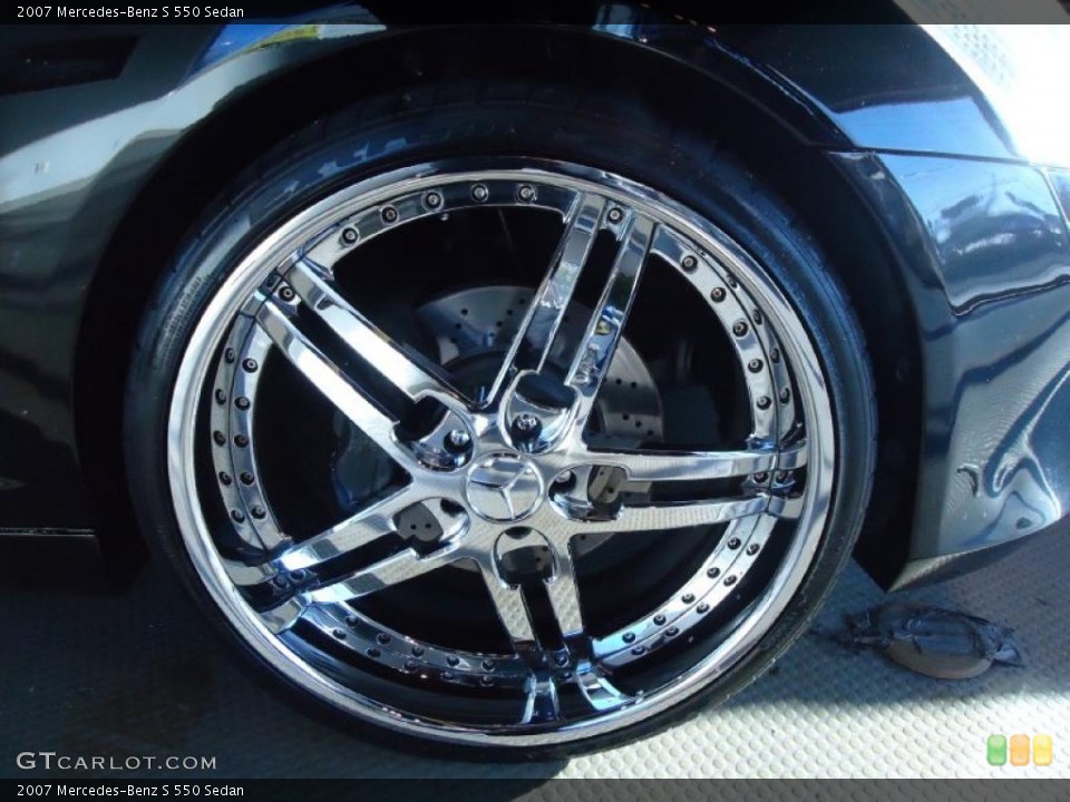 2007 Mercedes-Benz S Custom Wheel and Tire Photo #42150504