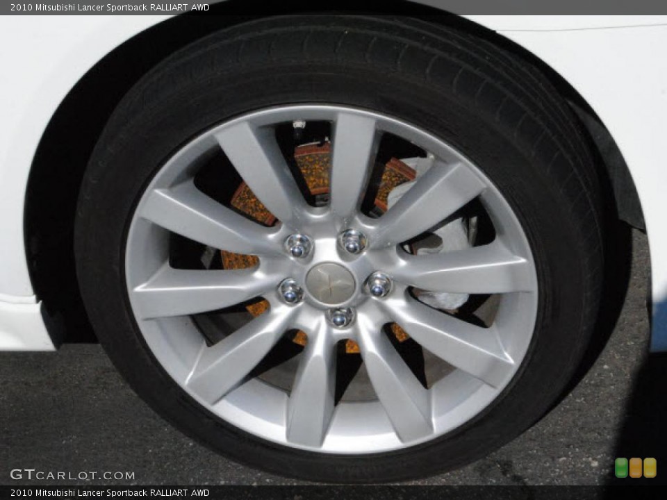 2010 Mitsubishi Lancer Sportback RALLIART AWD Wheel and Tire Photo #42150984