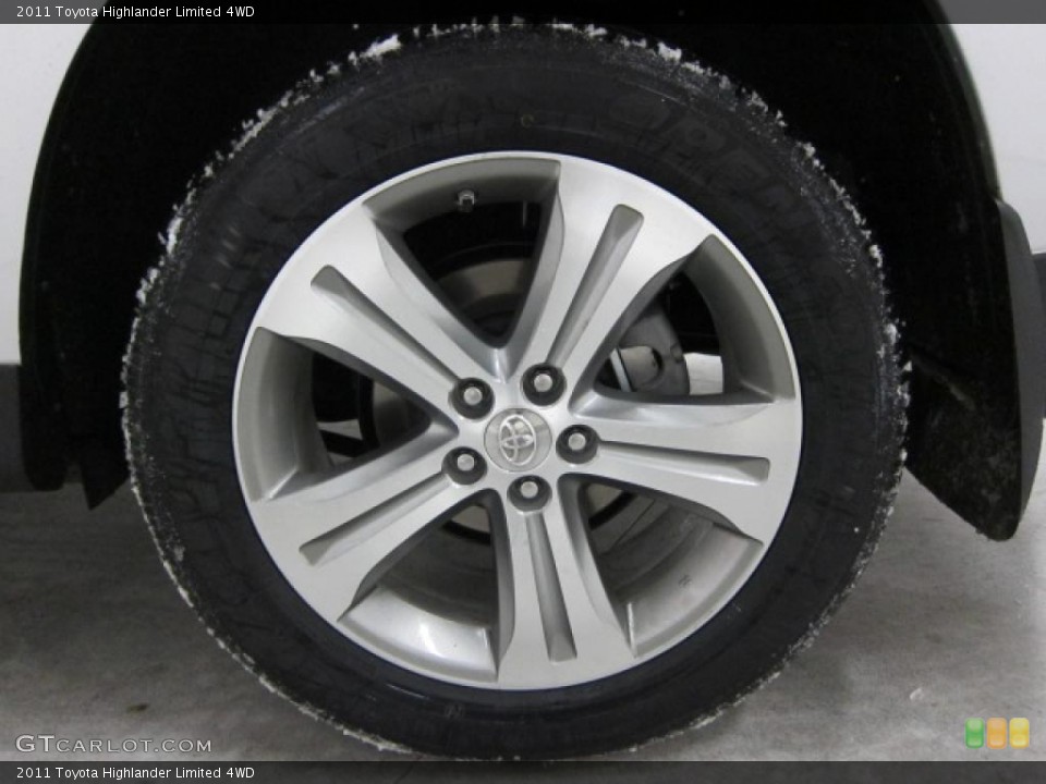 2011 Toyota Highlander Limited 4WD Wheel and Tire Photo #42169768