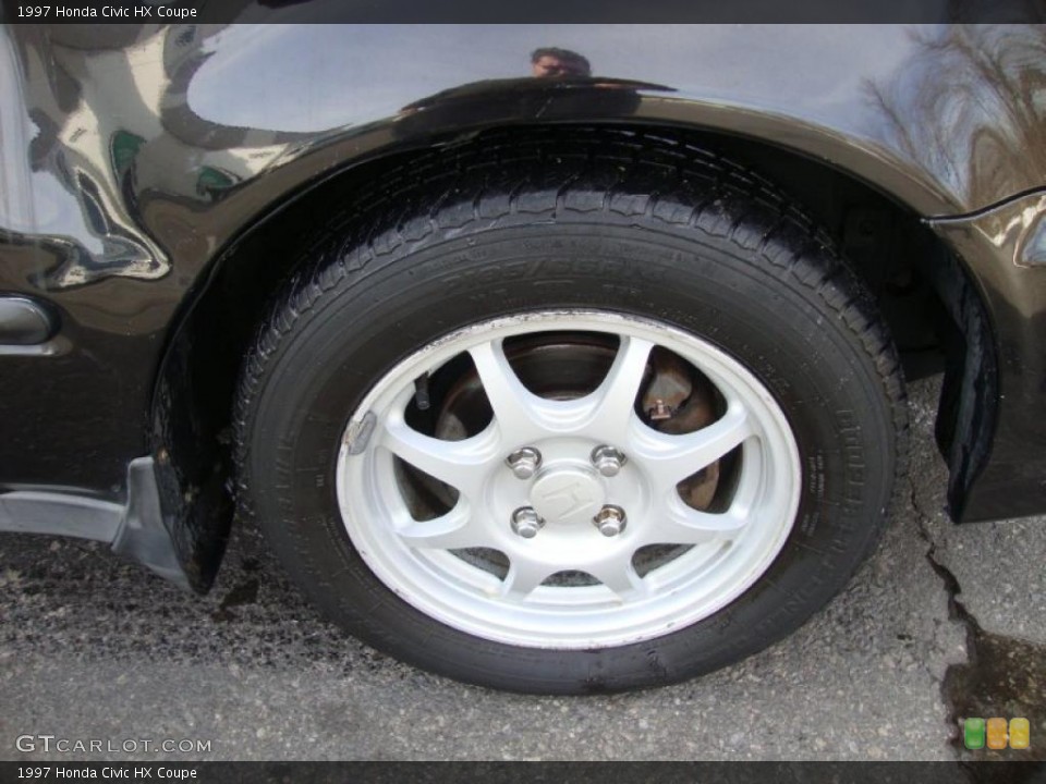 1997 Honda Civic HX Coupe Wheel and Tire Photo #42185510