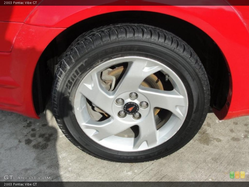 2003 Pontiac Vibe GT Wheel and Tire Photo #42234632
