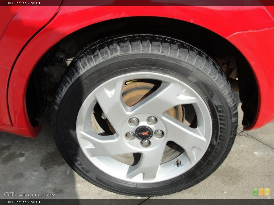 2003 Pontiac Vibe GT Wheel and Tire Photo #42234644