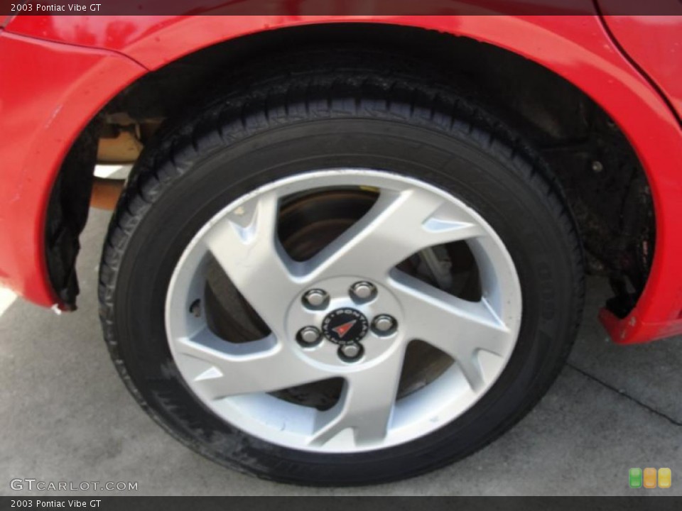 2003 Pontiac Vibe GT Wheel and Tire Photo #42234660
