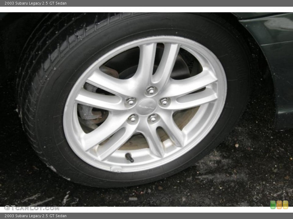 2003 Subaru Legacy 2.5 GT Sedan Wheel and Tire Photo #42249046
