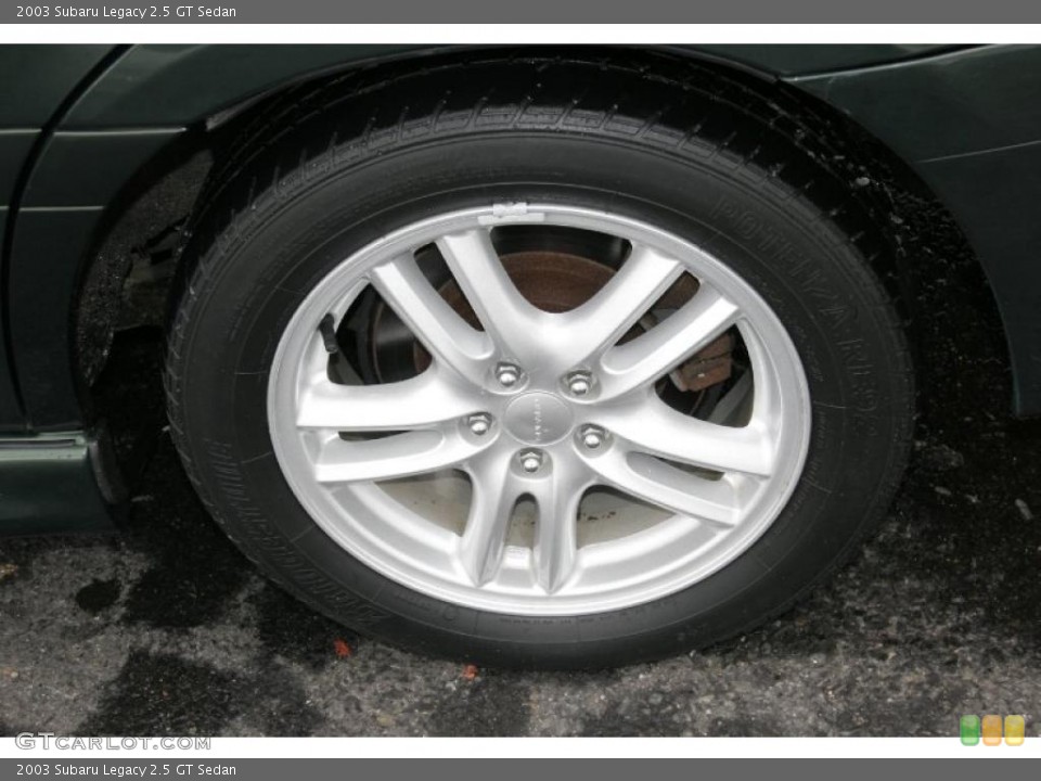 2003 Subaru Legacy 2.5 GT Sedan Wheel and Tire Photo #42249070