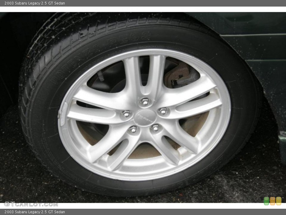 2003 Subaru Legacy 2.5 GT Sedan Wheel and Tire Photo #42249086
