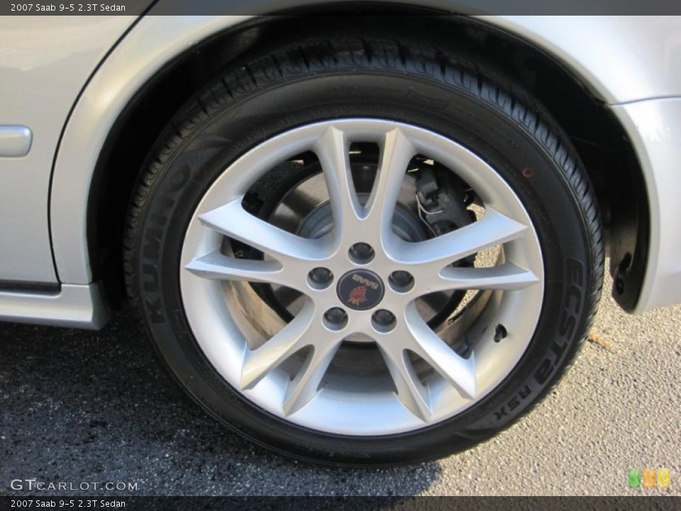 2007 Saab 9-5 2.3T Sedan Wheel and Tire Photo #42250270