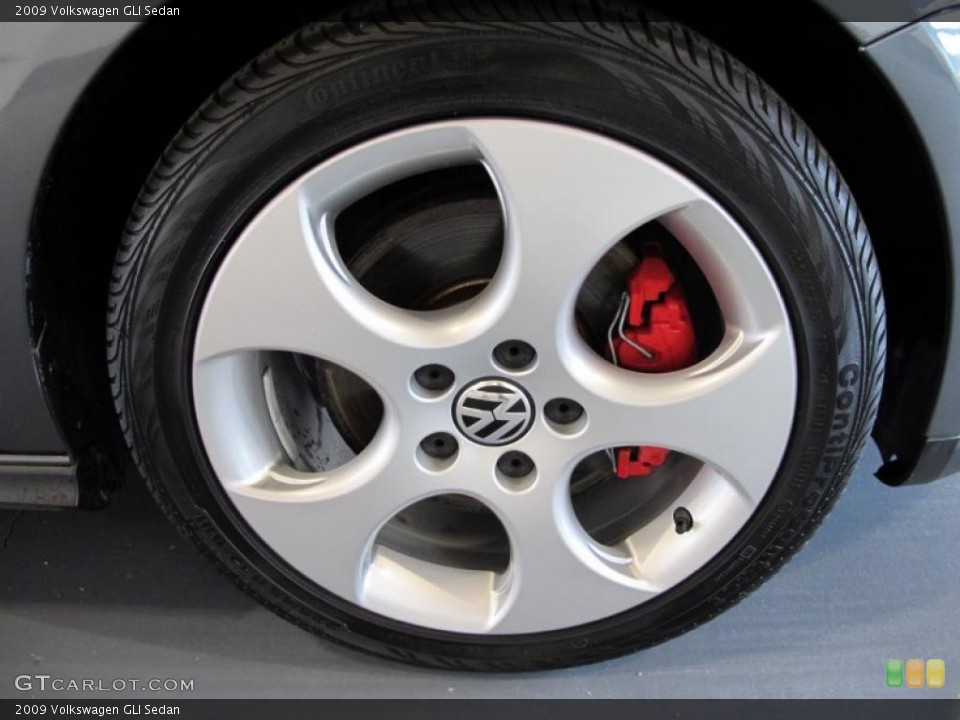 2009 Volkswagen GLI Sedan Wheel and Tire Photo #42253798