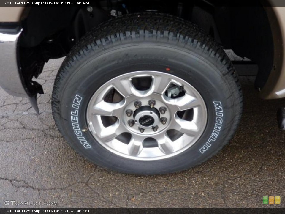 2011 Ford F250 Super Duty Lariat Crew Cab 4x4 Wheel and Tire Photo #42258506