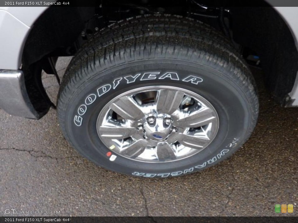 2011 Ford F150 XLT SuperCab 4x4 Wheel and Tire Photo #42259994