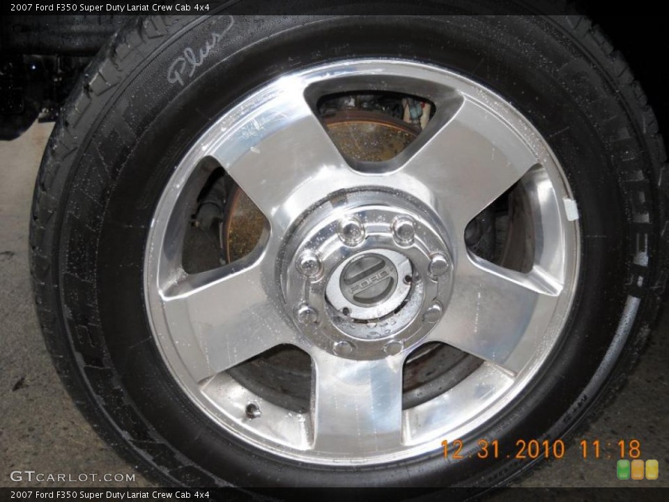 2007 Ford F350 Super Duty Lariat Crew Cab 4x4 Wheel and Tire Photo #42269519