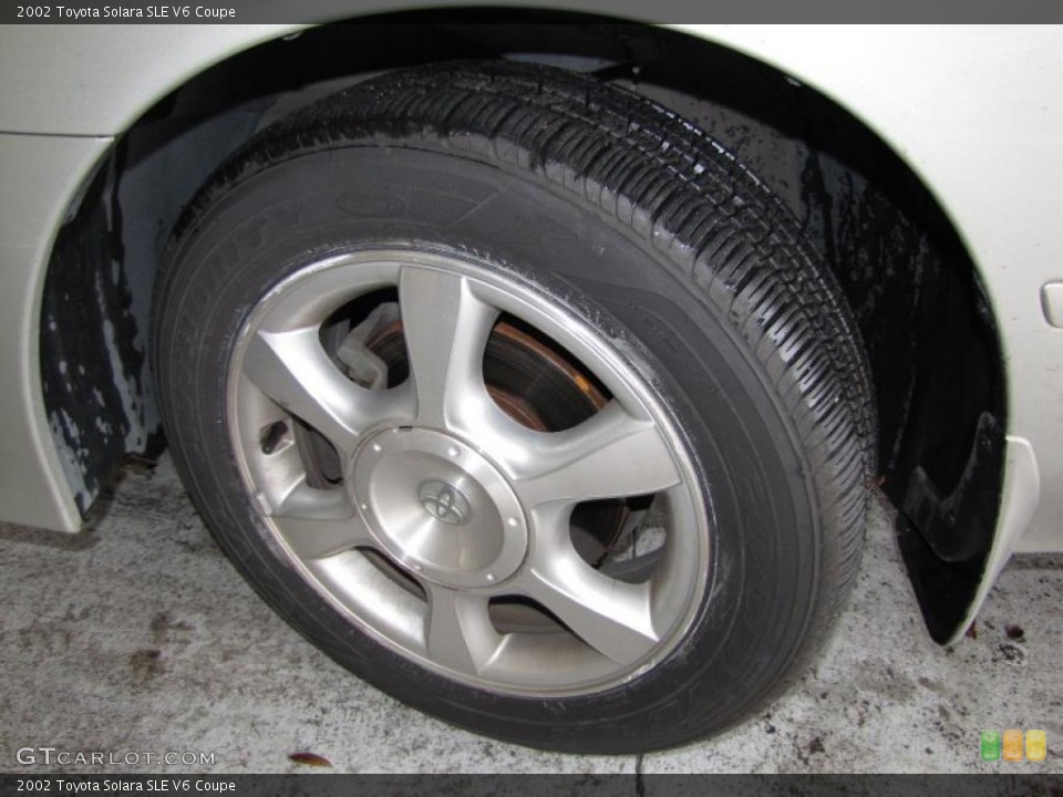 2002 Toyota Solara SLE V6 Coupe Wheel and Tire Photo #42287879