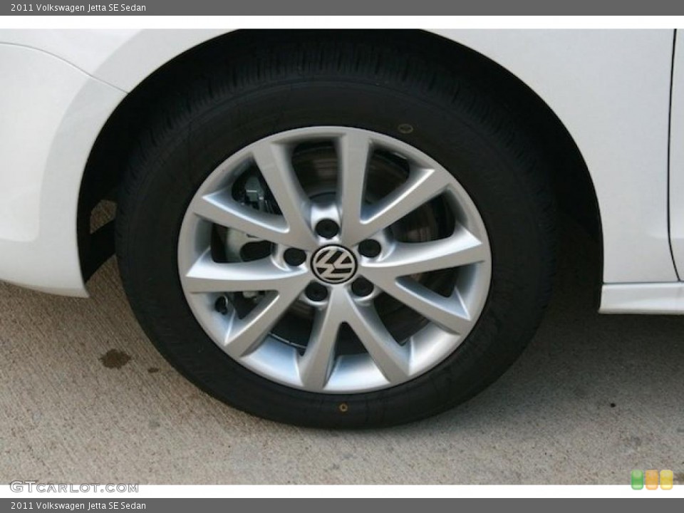 2011 Volkswagen Jetta SE Sedan Wheel and Tire Photo #42292739