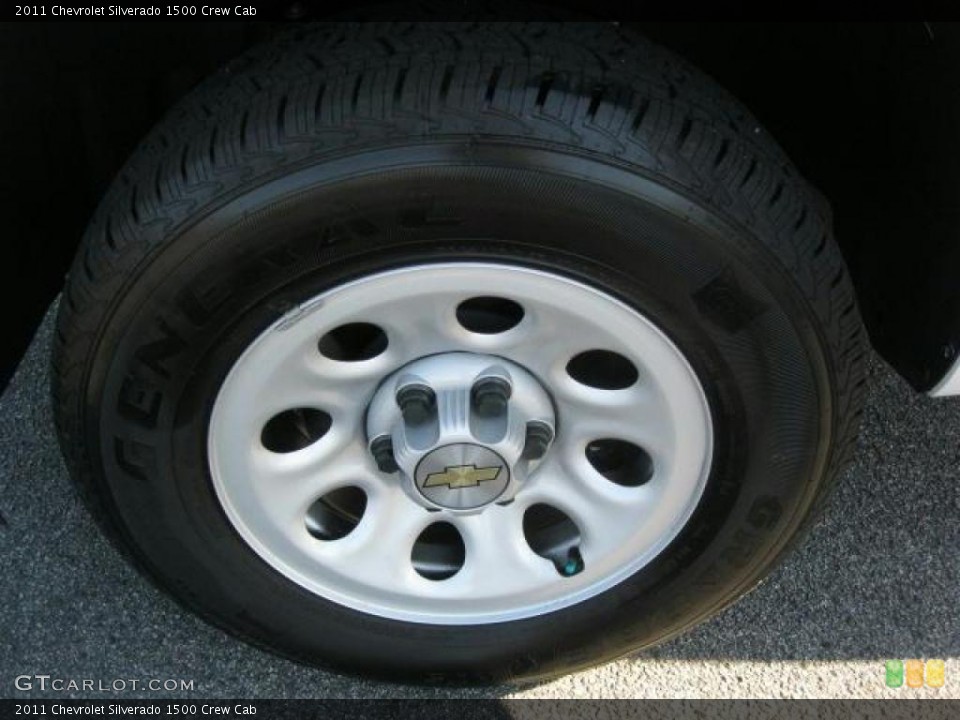 2011 Chevrolet Silverado 1500 Crew Cab Wheel and Tire Photo #42303160