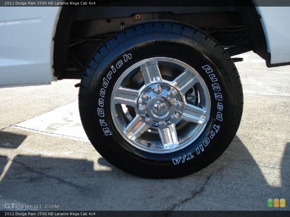 2011 Dodge Ram 3500 HD Laramie Mega Cab 4x4 Wheel and Tire Photo #42304613
