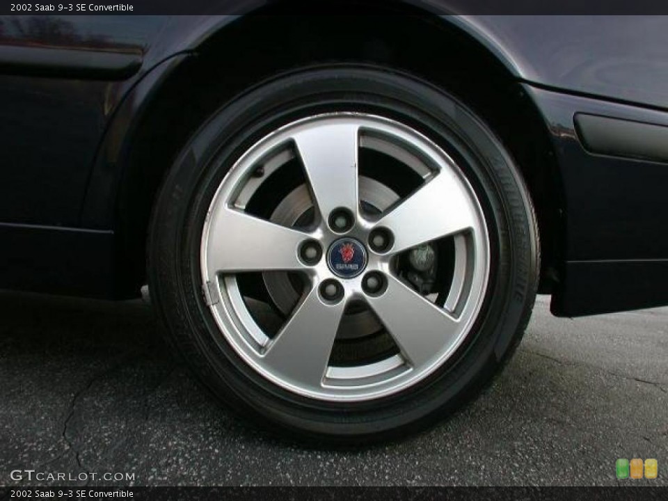 2002 Saab 9-3 SE Convertible Wheel and Tire Photo #42308832