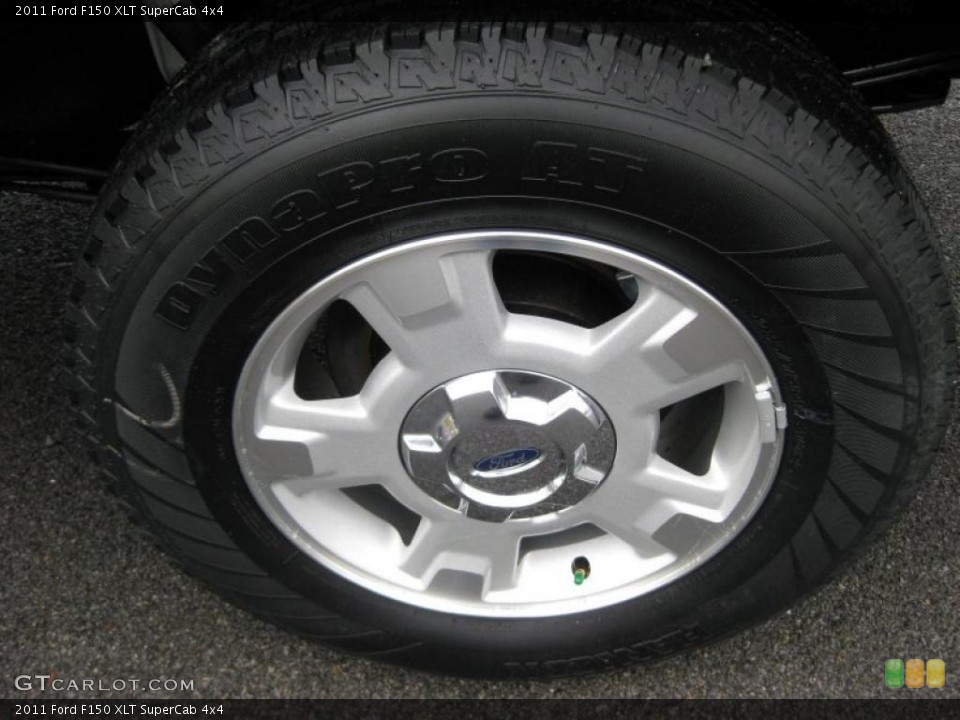 2011 Ford F150 XLT SuperCab 4x4 Wheel and Tire Photo #42318835