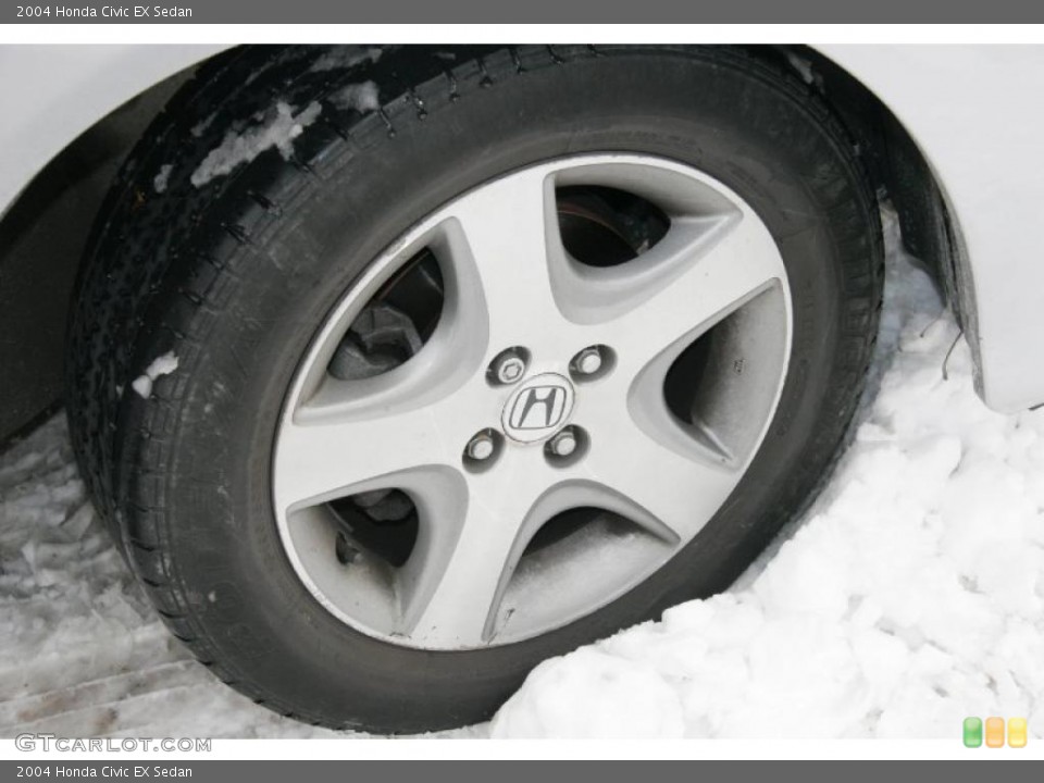 2004 Honda Civic EX Sedan Wheel and Tire Photo #42321885