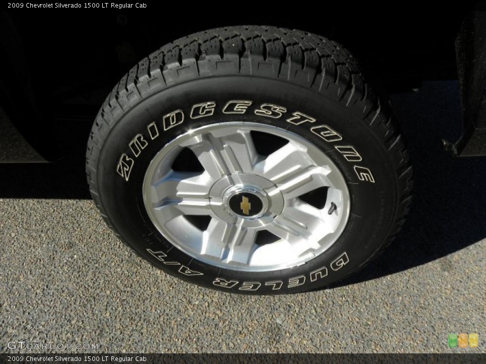 2009 Chevrolet Silverado 1500 LT Regular Cab Wheel and Tire Photo #42328059