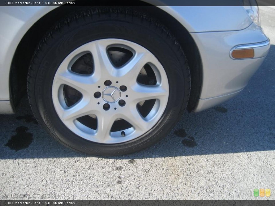 2003 Mercedes-Benz S 430 4Matic Sedan Wheel and Tire Photo #42332955