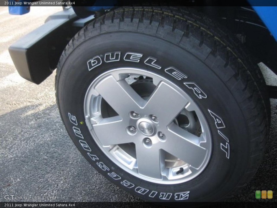 2011 Jeep Wrangler Unlimited Sahara 4x4 Wheel and Tire Photo #42334407