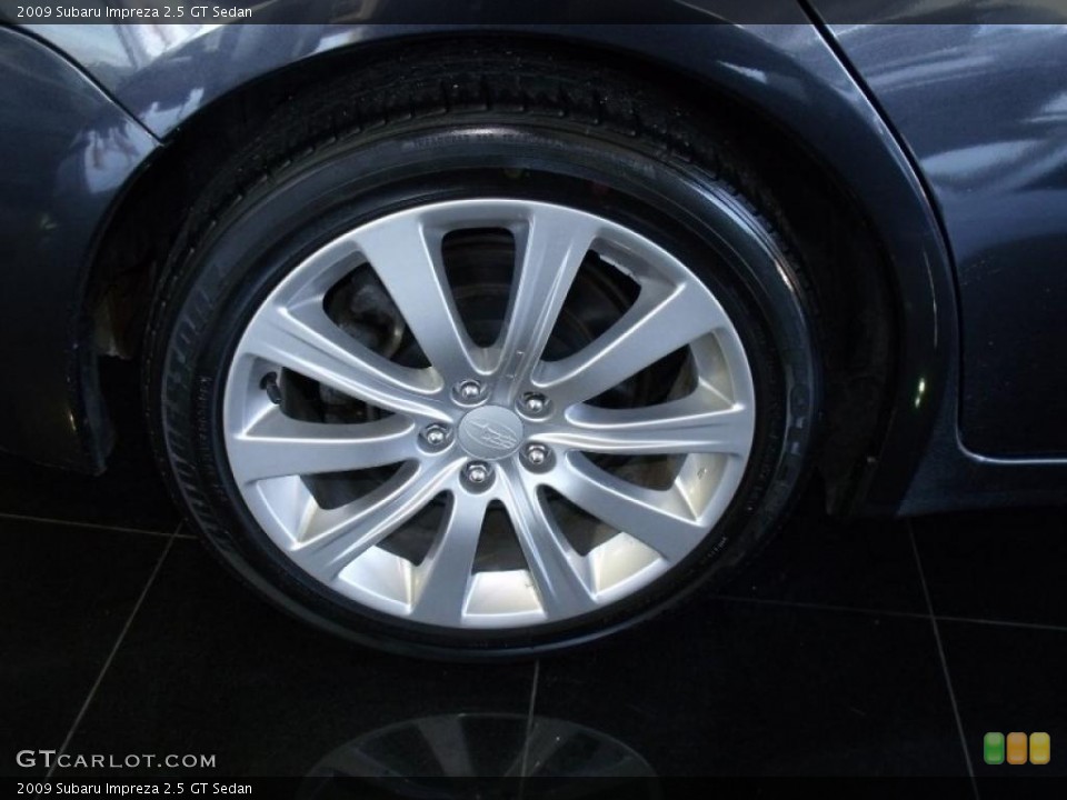 2009 Subaru Impreza 2.5 GT Sedan Wheel and Tire Photo #42347360