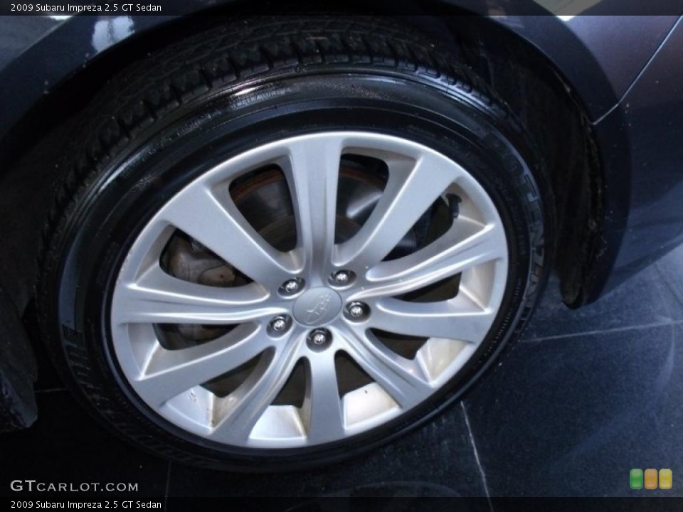 2009 Subaru Impreza 2.5 GT Sedan Wheel and Tire Photo #42347372