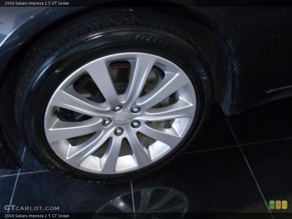 2009 Subaru Impreza 2.5 GT Sedan Wheel and Tire Photo #42347392