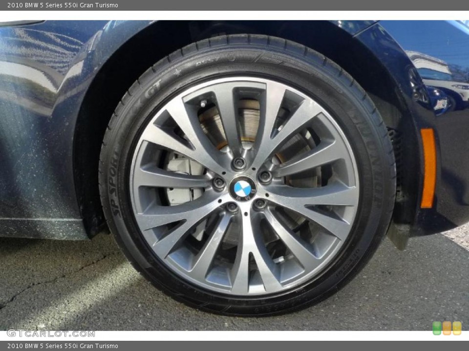 2010 BMW 5 Series 550i Gran Turismo Wheel and Tire Photo #42357001