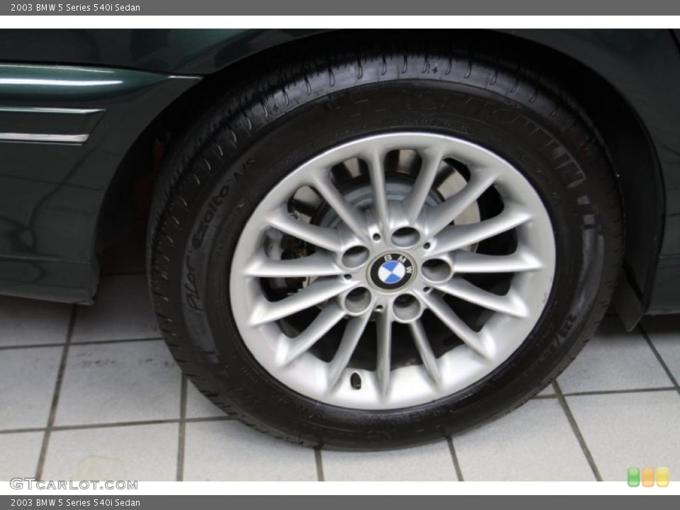 2003 BMW 5 Series 540i Sedan Wheel and Tire Photo #42357125