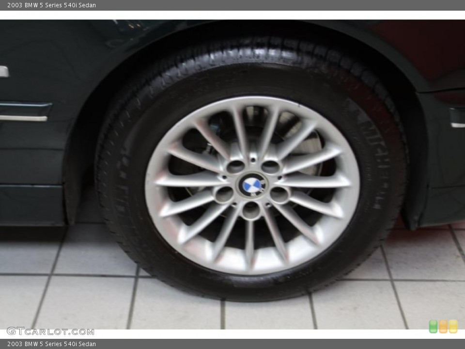 2003 BMW 5 Series 540i Sedan Wheel and Tire Photo #42357137