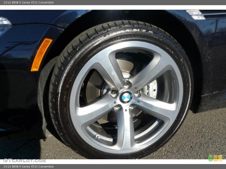 2010 BMW 6 Series 650i Convertible Wheel and Tire Photo #42361101